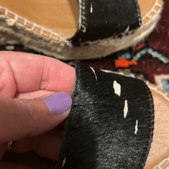 Franco Sarto Platform Animal Print Sandals - Picture 5 of 11